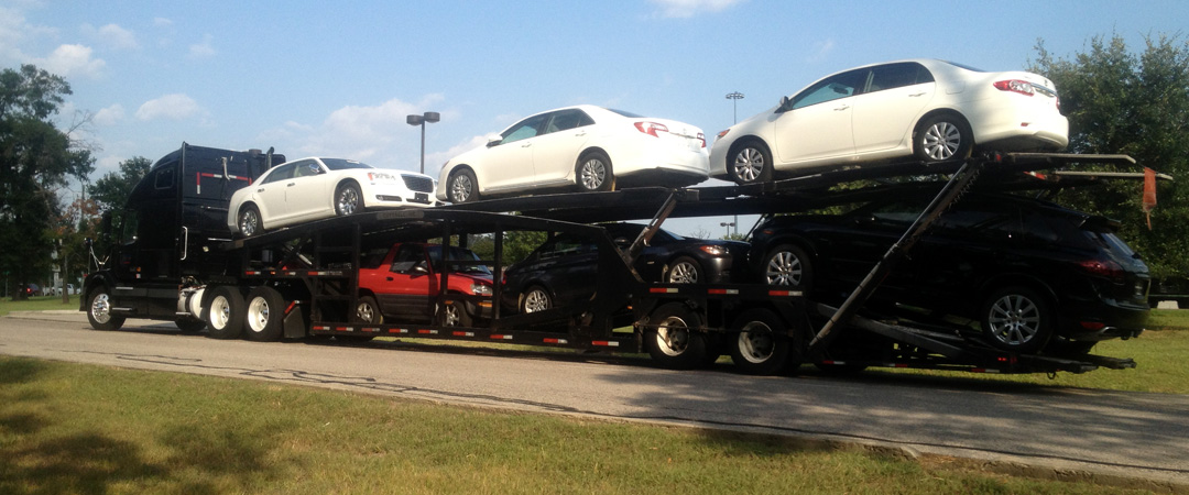 Auto Transporter on the truck